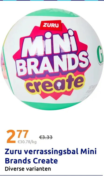 Promotie: Zuru verrassingsbal Mini Brands Create
