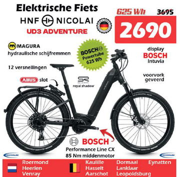 Aanbieding: Elektrische Fiets HNF NICOLAI UD3 ADVENTURE