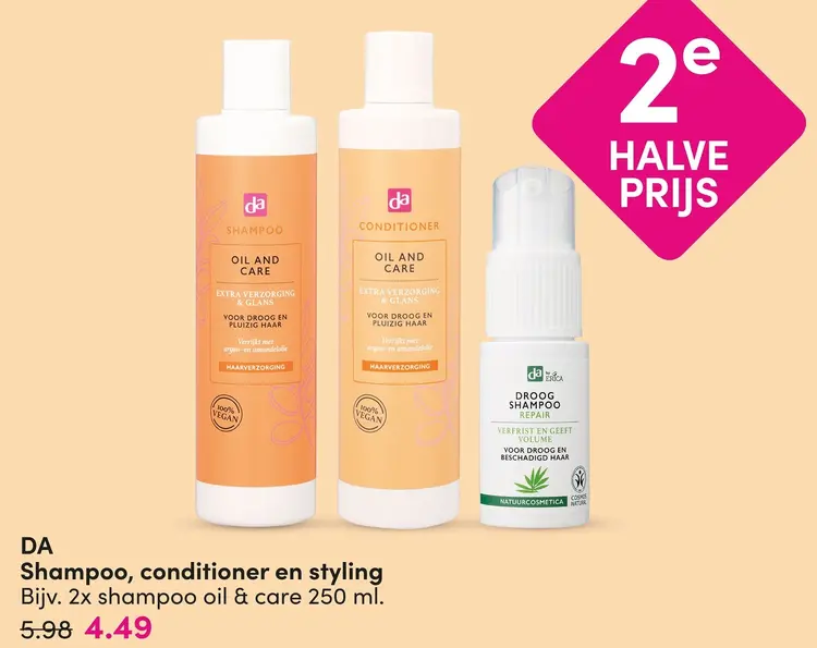 Aanbieding: Shampoo, conditioner en styling