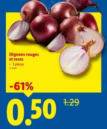 Offre: Oignons rouges et roses