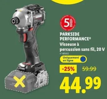 Offre: Visseuse à percussion sans fil