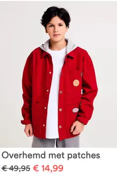Aanbieding: Overhemd met patches