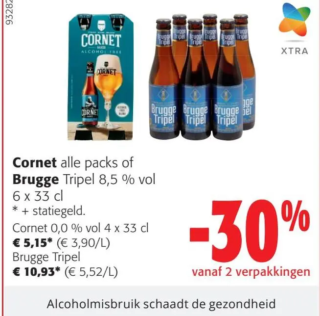 Aanbieding: Cornet alle packs of Brugge Tripel