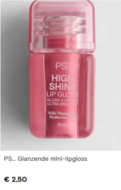 Aanbieding: PS... Glanzende mini-lipgloss