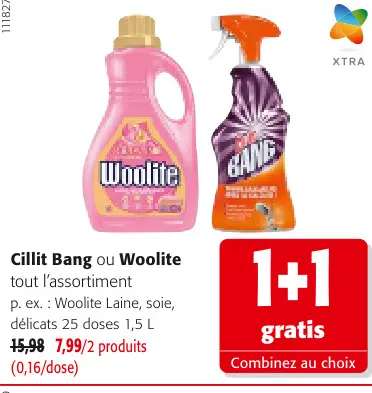 Offre: Cillit Bang ou Woolite