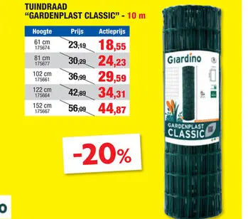 Promotie: Tuindraad "gardenplast classic"