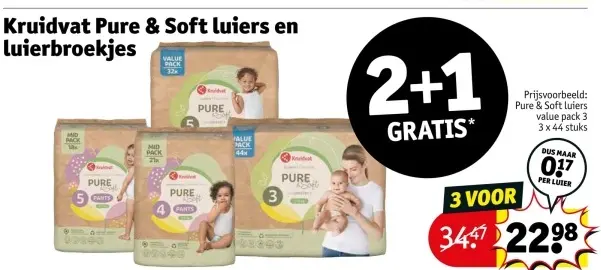 Aanbieding: Pure & Soft luiers en luierbroekjes