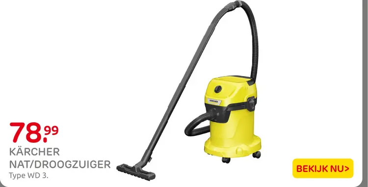 Aanbieding: Nat/droogzuiger