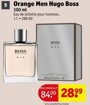 Offre: Orange Men Hugo Boss
