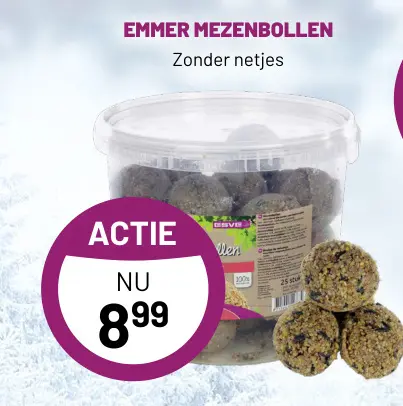Aanbieding: Emmer mezenbollen