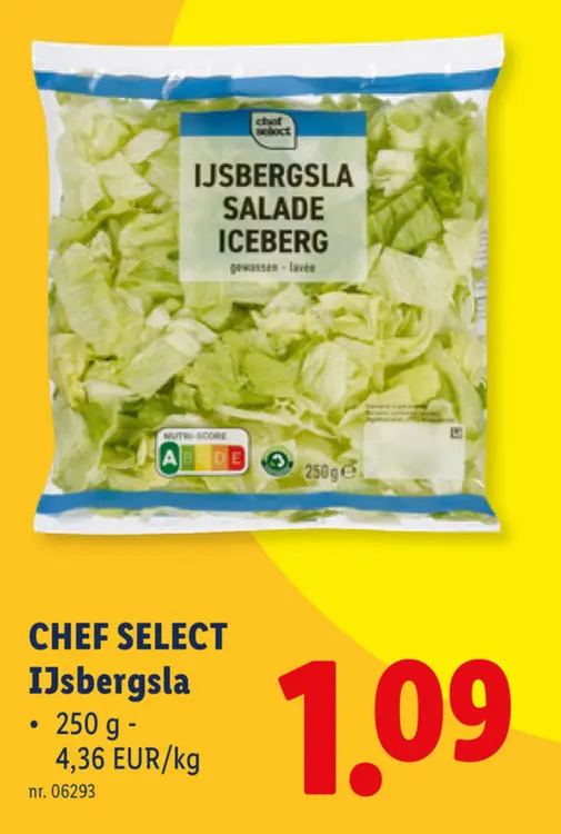 Promotie: IJsbergsla Salade Iceberg