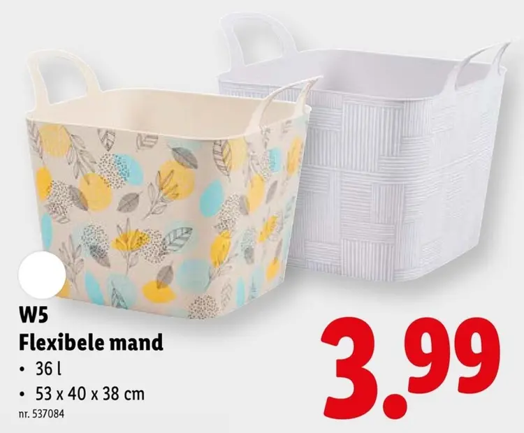 Promotie: Flexibele mand