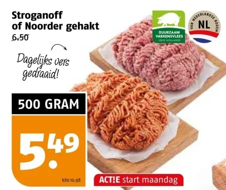 Aanbieding: Stroganoff of Noorder gehakt