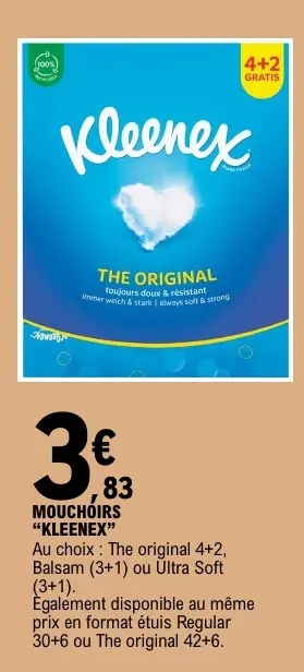 Offre: Mouchoirs