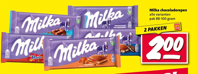 Aanbieding: chocoladerepen