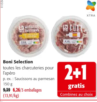 Offre: toutes les charcuteries pour l'apéro
