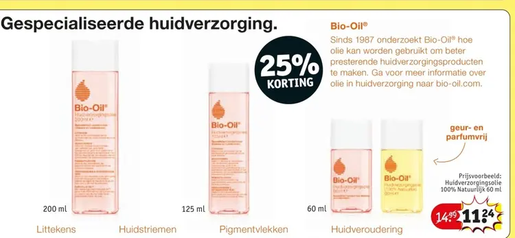 Aanbieding: Huidverzorgingsolie 100% Natuurlijk