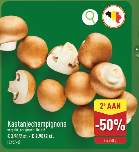 Promotie: Kastanjechampignons