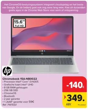 Aanbieding: Chromebook 15A-NB0022