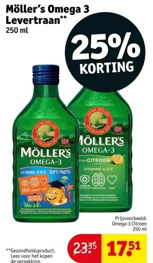 Aanbieding: Möller's Omega 3 Levertraan