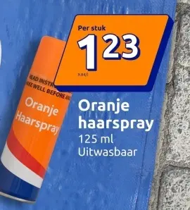 Aanbieding: Oranje haarspray