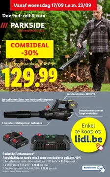 Aanbieding: Combideal Accublazer, 2 accu's en dubbele oplader