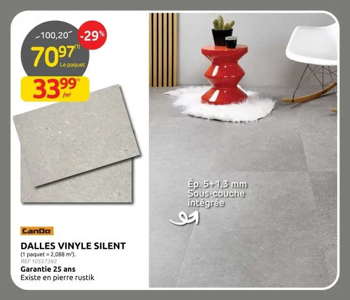 Offre: Dalles vinyle silent