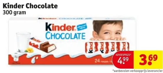 Aanbieding: Kinder Chocolate