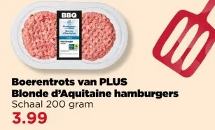 Aanbieding: Boerentrots van PLUS Blonde d'Aquitaine hamburgers