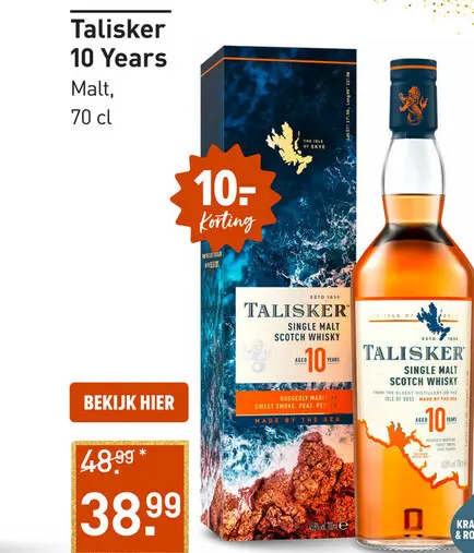 Aanbieding: Talisker 10 Years 70CL