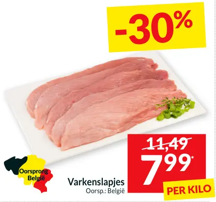 Promotie: Varkenslapjes