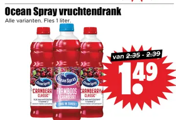 Aanbieding: Ocean Spray vruchtendrank