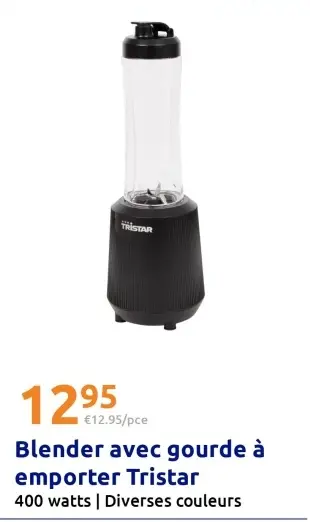 Offre: Blender avec gourde à emporter