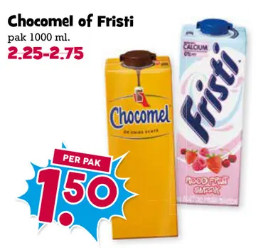 Aanbieding: Chocomel of Fristi