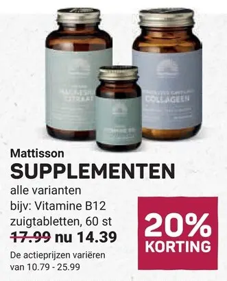 Aanbieding: Supplementen