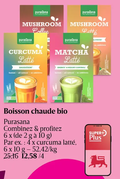 Offre: Boisson chaude bio