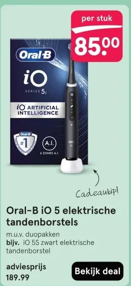 Aanbieding: Oral-B iO 5 elektrische tandenborstels