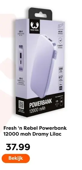 Aanbieding: Fresh 'n Rebel Powerbank
