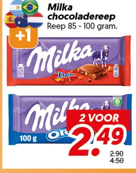 Milka chocoladereep