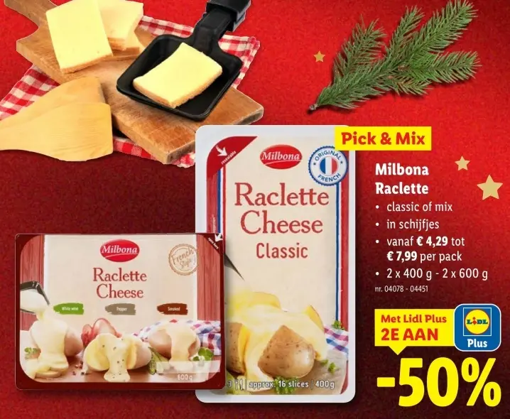Promotie: Milbona Raclette