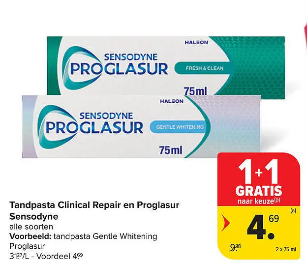 Promotie: Tandpasta Clinical Repair en Proglasur