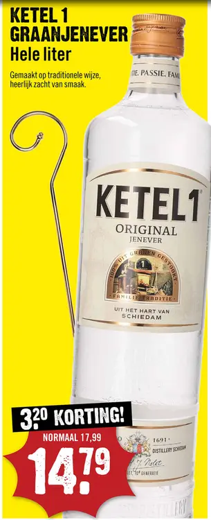 Aanbieding: Ketel 1 Graanjenever 100 cl