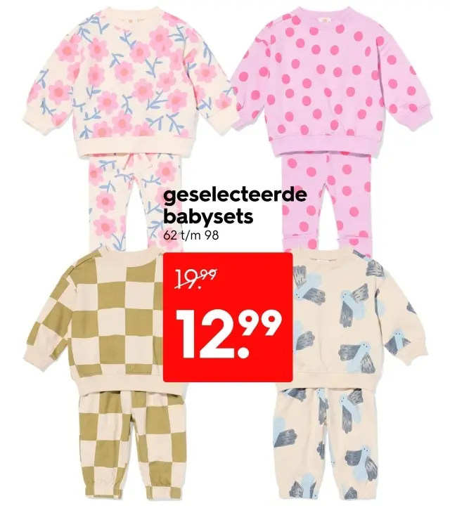 Aanbieding: geselecteerde babysets