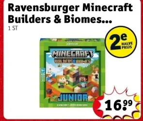 Promotie: Ravensburger Minecraft Builders & Biomes Junior