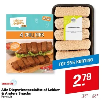 Aanbieding: Diepvriesspecialist of Lekker & Anders Snacks