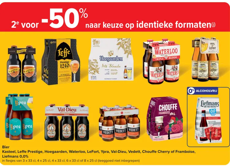 Promotie: Bier 2de voor -50%