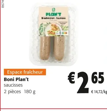 Offre: Boni Plan't
