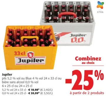 Offre: Pils ou Blue ou bière sans alcool