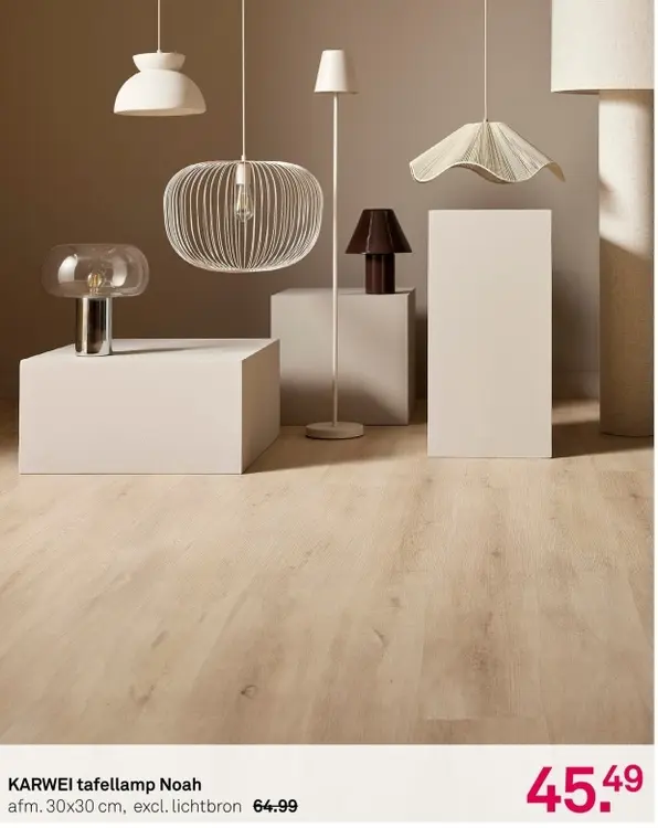 Aanbieding: tafellamp Noah