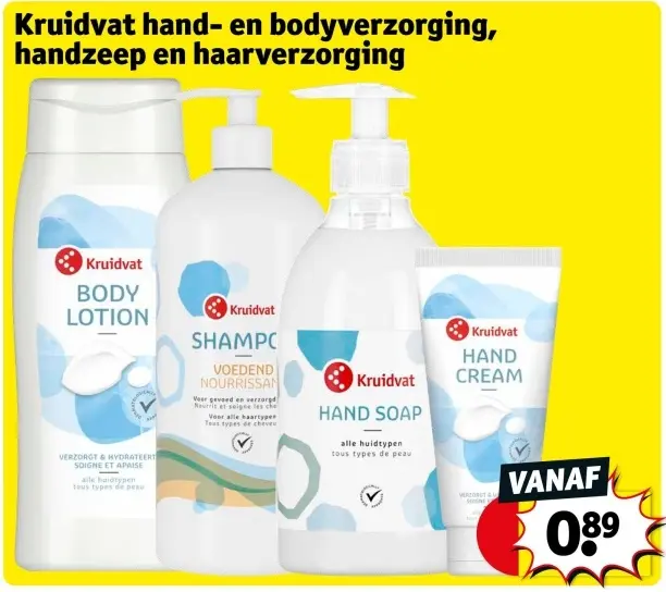 Aanbieding: Hand- en bodyverzorging, handzeep en haarverzorging